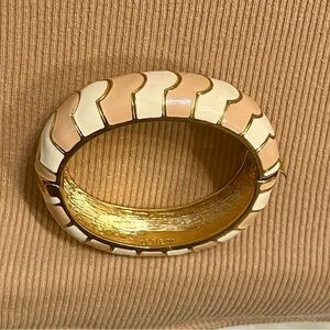 J Crew Bangle Beige & White